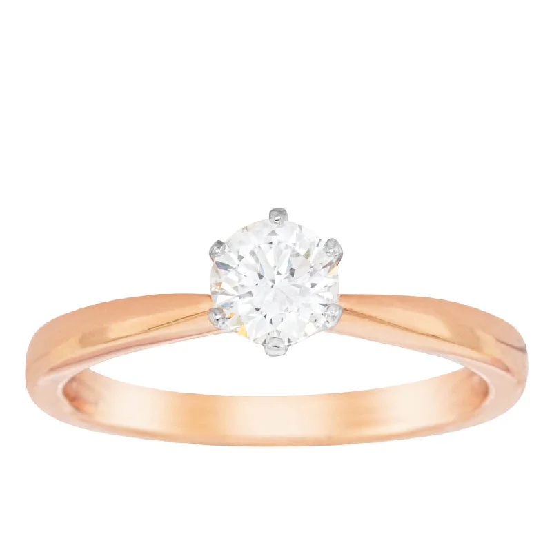 Get The Sparkle You Love At Prices You Adore 18ct Rose Gold .50ct Diamond Nova Ring