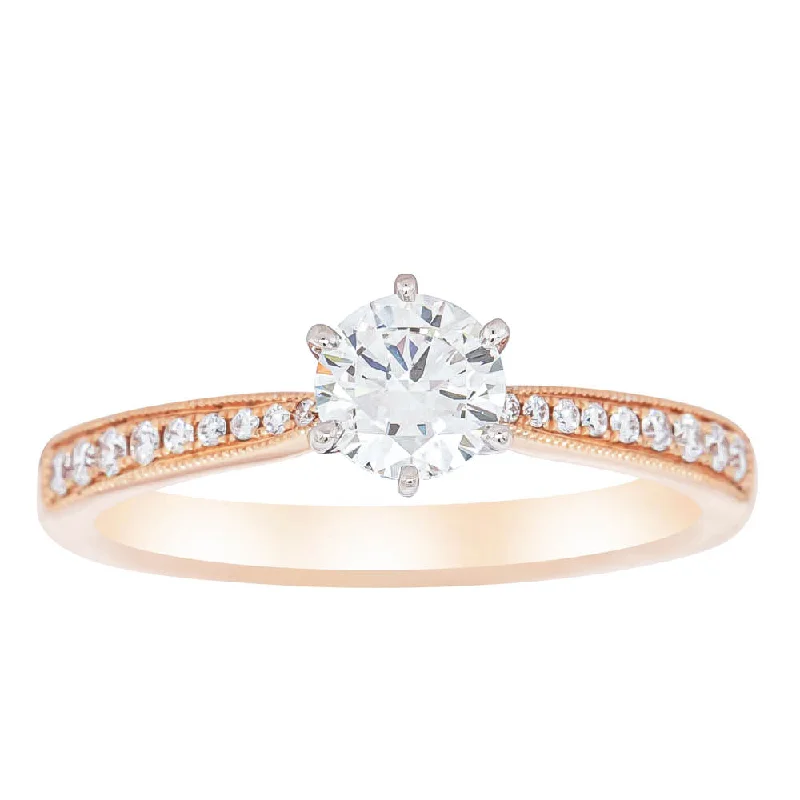 18ct Rose Gold .50ct Diamond Zenith Ring