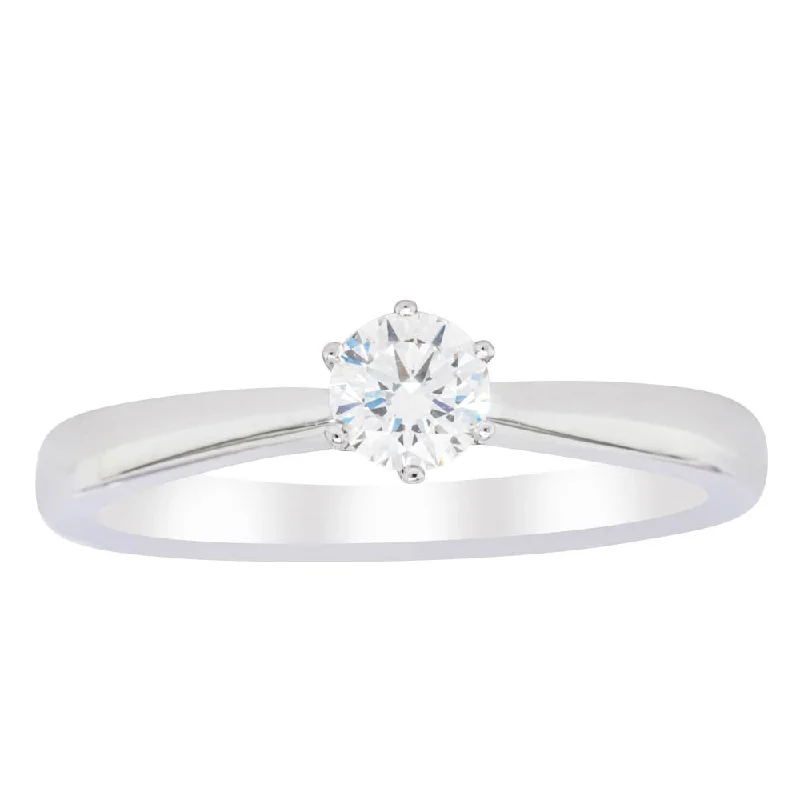 18ct White Gold .33ct Diamond Nova Ring