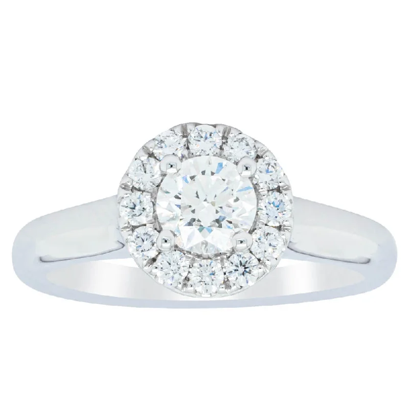 Shop Modern Jewelry Collections With Exclusive Discounts 18ct White Gold .51ct Diamond Eclipse Ring