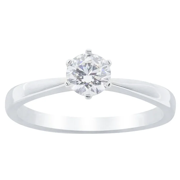 18ct White Gold .50ct Diamond Nova Ring