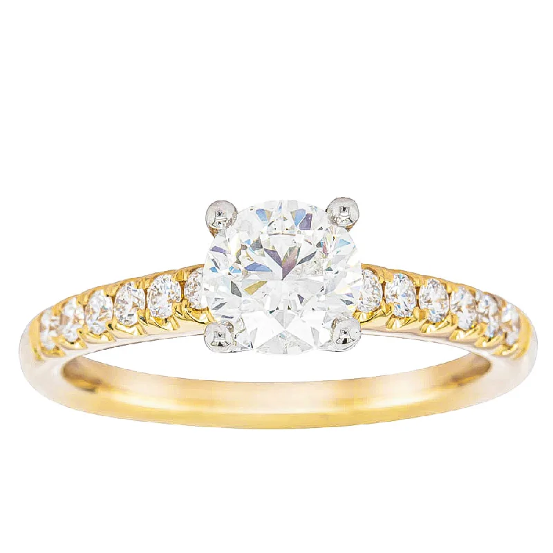 18ct Yellow Gold 1.00ct Diamond Meridien Ring