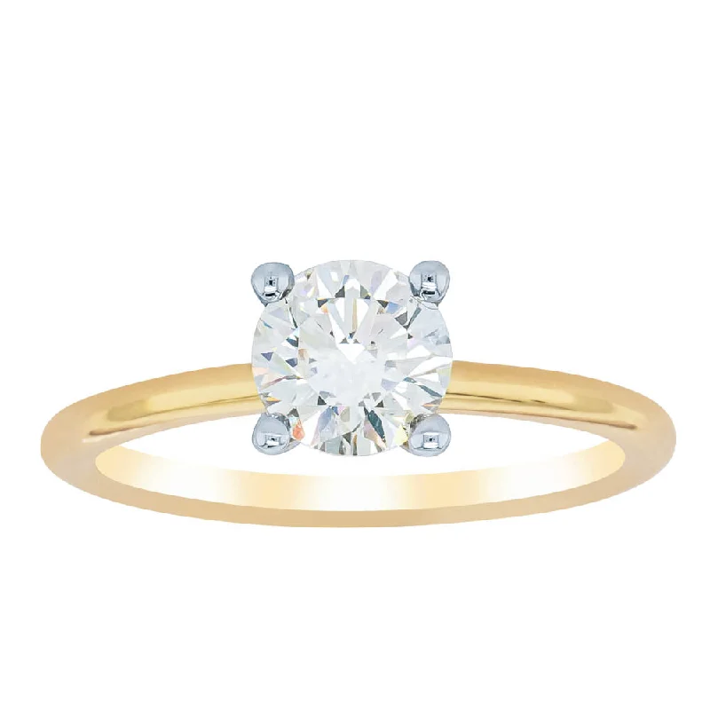 18ct Yellow Gold 1.01ct Diamond Melba Ring