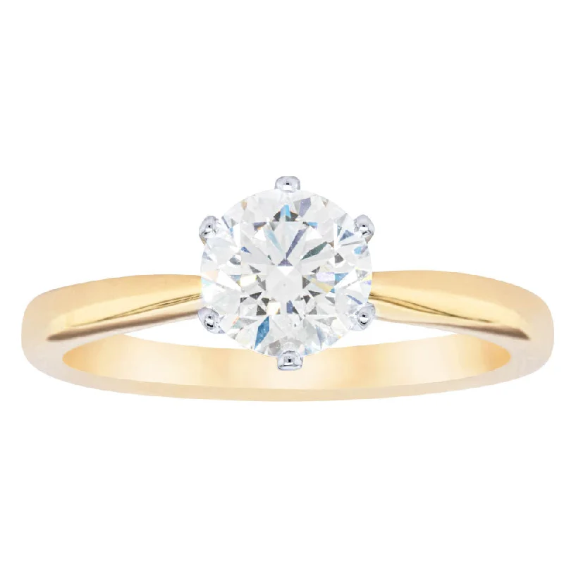 18ct Yellow Gold 1.01ct Diamond Nova Ring