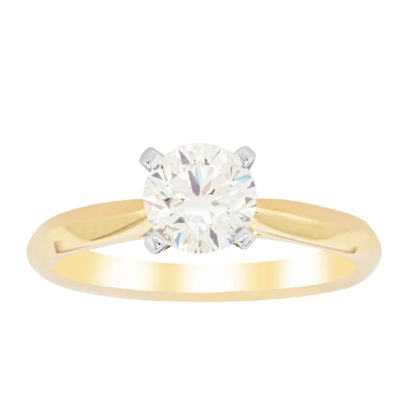 18ct Yellow Gold 1.01ct Diamond Venetian Ring