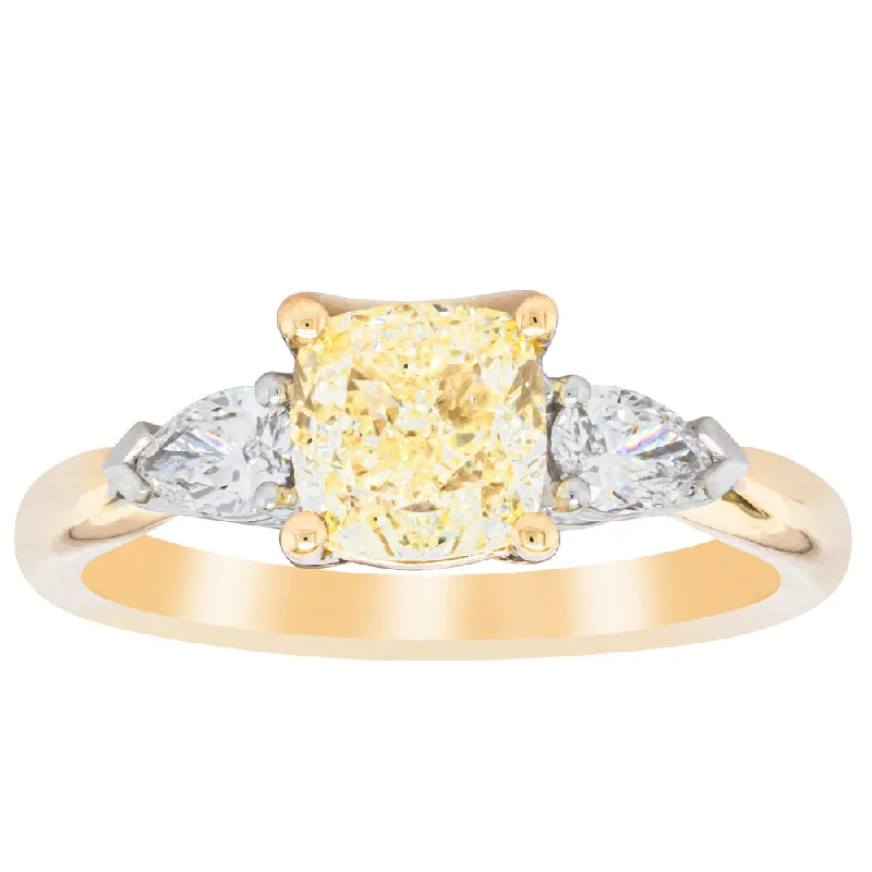 Celebrate Every Occasion With Sparkling Savings 18ct Yellow Gold 1.52ct Yellow Diamond Ayla Ring