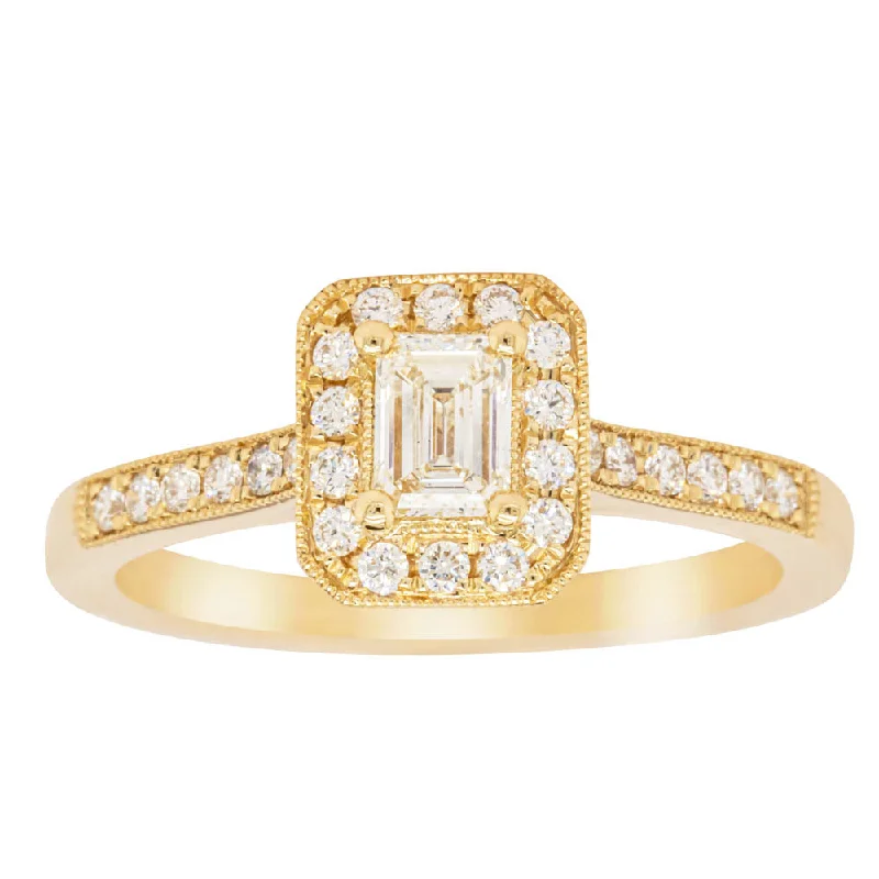 18ct Yellow Gold .30ct Diamond Aria Ring