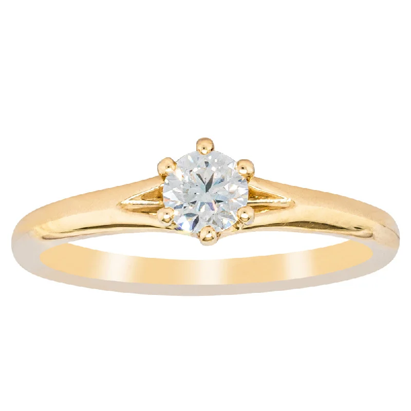 18ct Yellow Gold .31ct Diamond Grace Ring