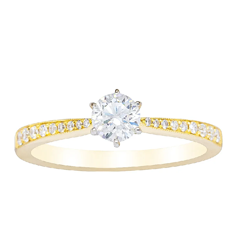 Premium Jewelry, Premium Discounts – Act Fast 18ct Yellow Gold .40ct Diamond Zenith Ring