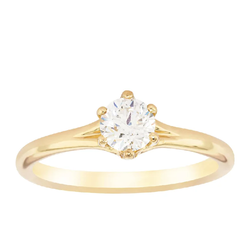 18ct Yellow Gold .48ct Diamond Grace Ring