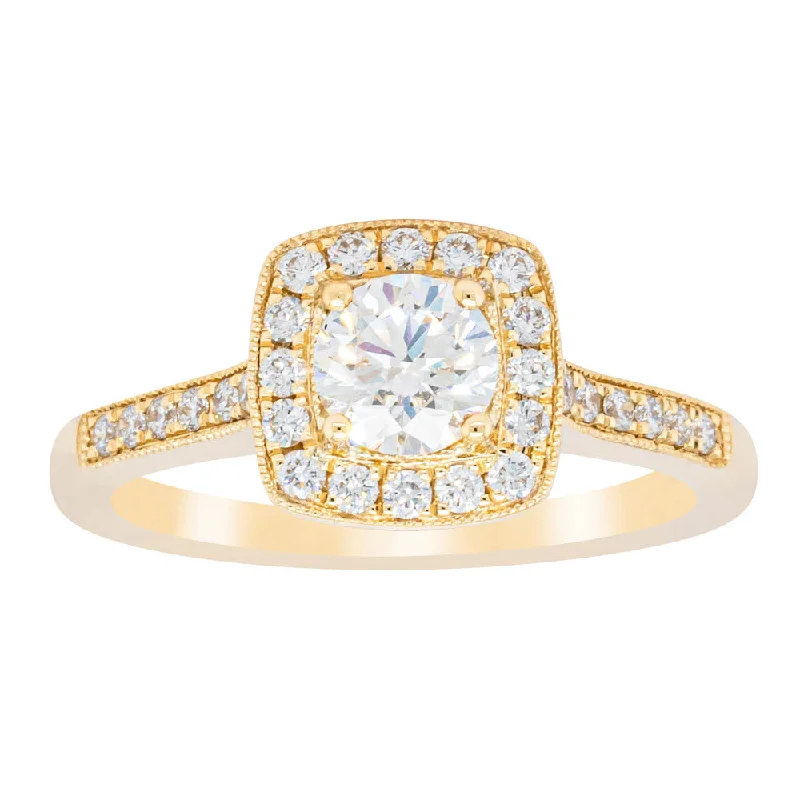 18ct Yellow Gold .50ct Diamond Aurora Ring