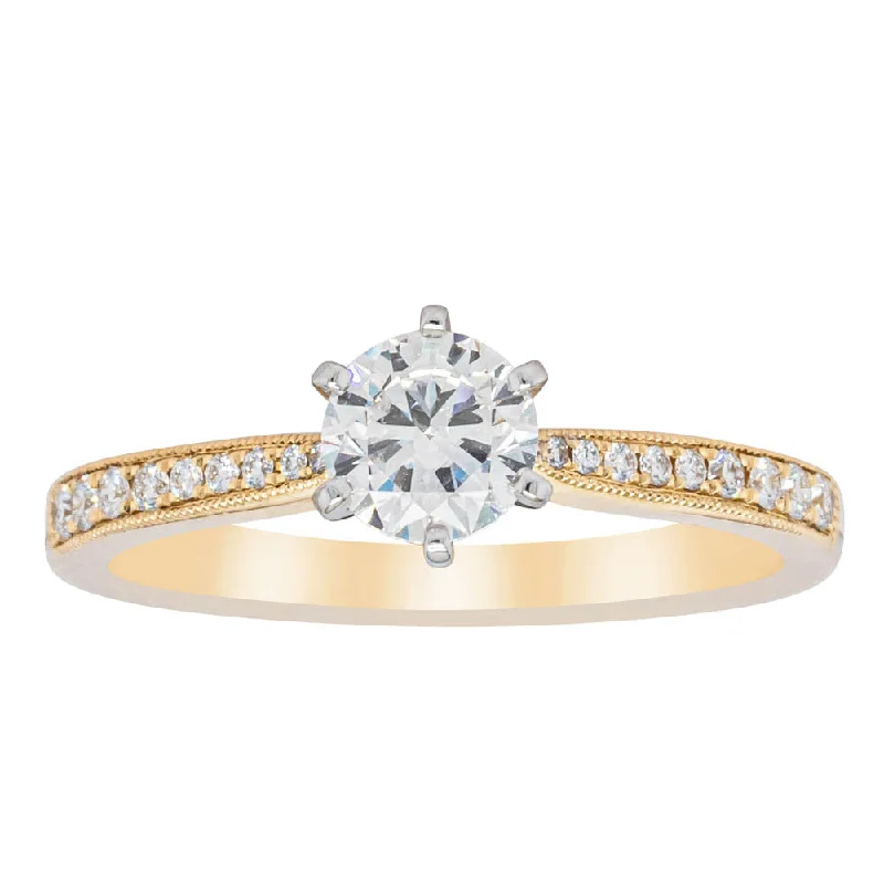 18ct Yellow Gold .50ct Diamond Zenith Ring