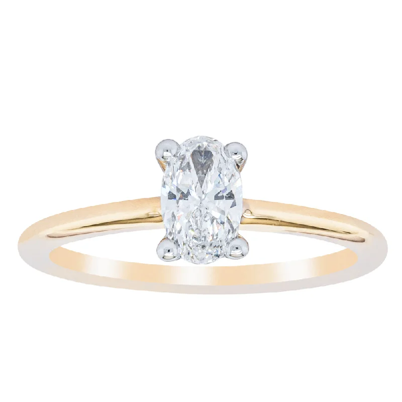 18ct Yellow Gold .52ct Diamond Melba Ring