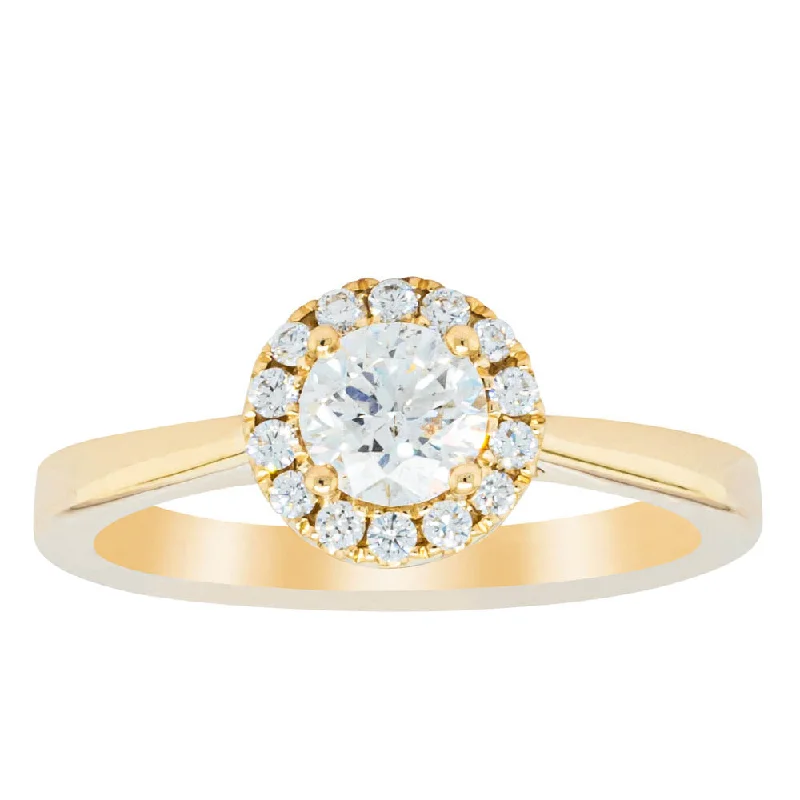 18ct Yellow Gold .52ct Diamond Nina Ring