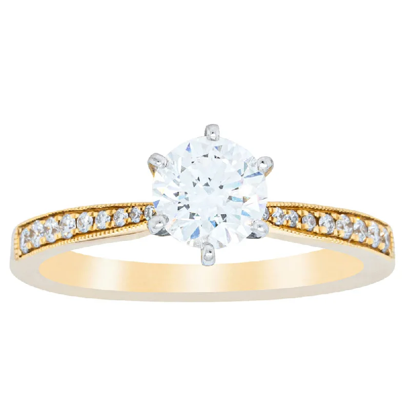 18ct Yellow Gold .70ct Diamond Zenith Ring