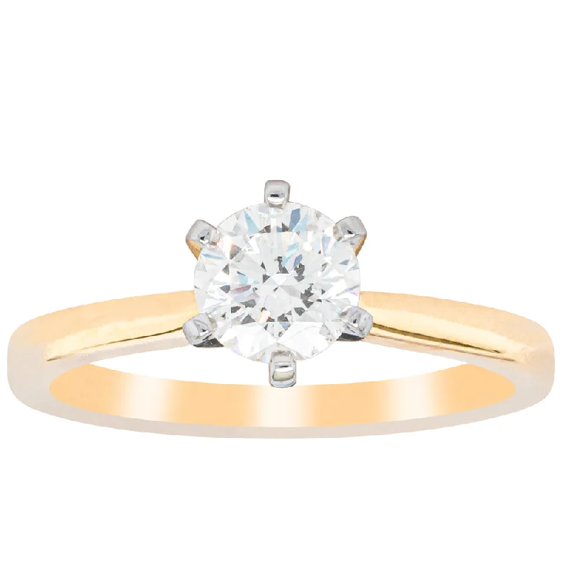 18ct Yellow Gold .79ct Diamond Capri Ring