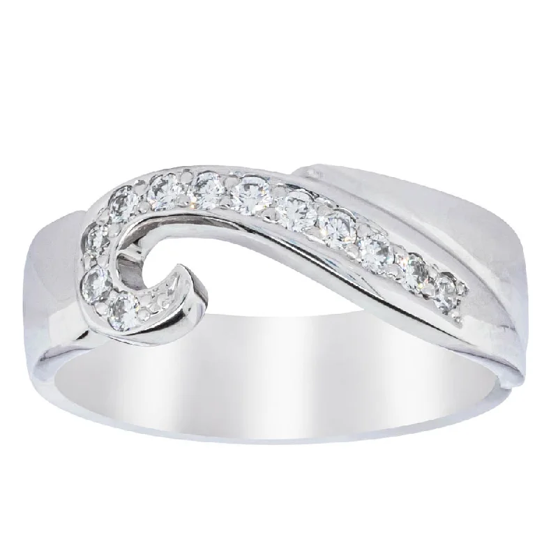 Deja Vu 18ct White Gold .20ct Diamond Ring