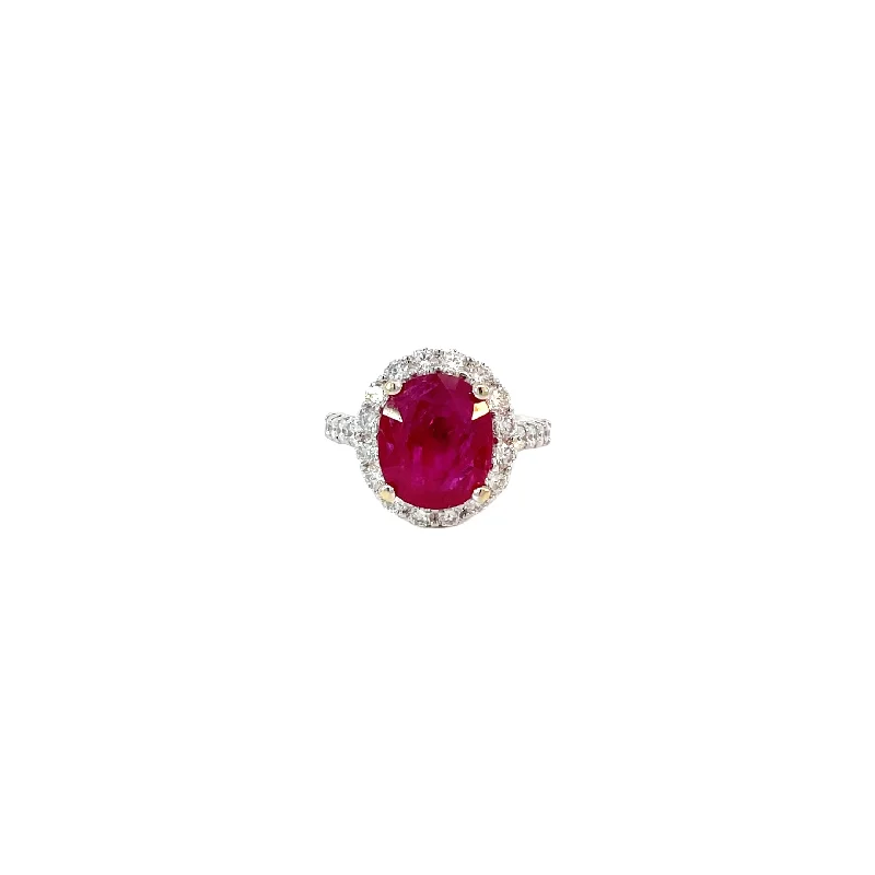Flash Deals On Fine Jewelry – Shop Before It's Gone 14 Karat White Gold Halo Ruby Ring Flash Deals On Fine Jewelry – Shop Before It's Gone 14 Karat White Gold Halo Ruby Ring
