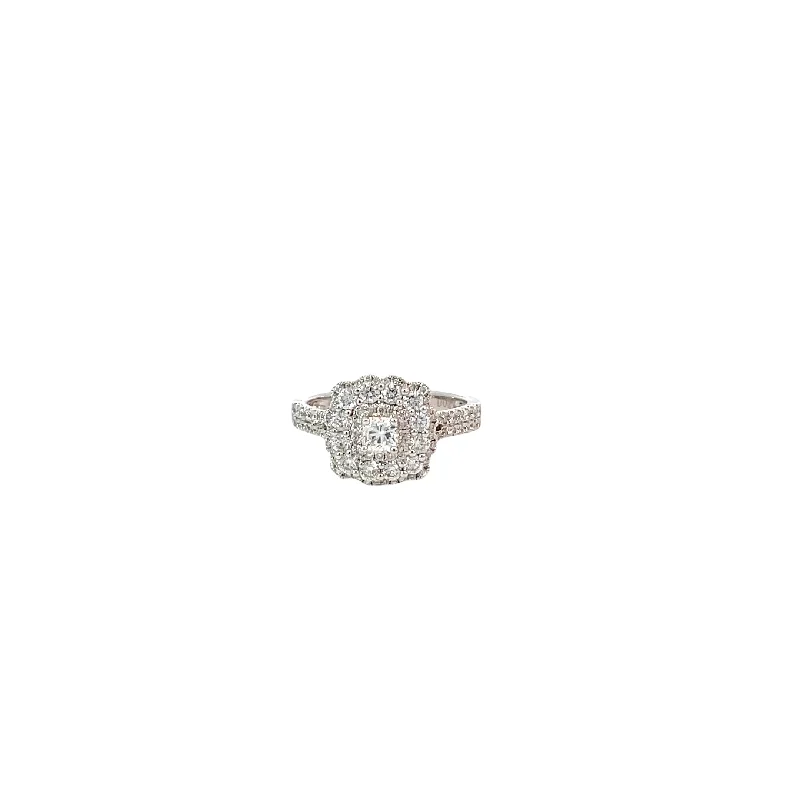 Grab Exquisite Jewelry At The Lowest Prices 18 Karat White Gold Halo Cluster Diamond Ring Grab Exquisite Jewelry At The Lowest Prices 18 Karat White Gold Halo Cluster Diamond Ring