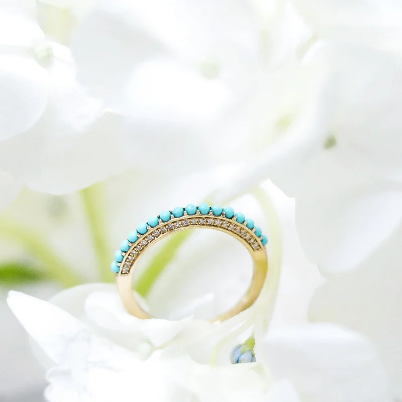 Upgrade Your Jewelry Collection For Less ALICIA TURQUIOSE BAND RING