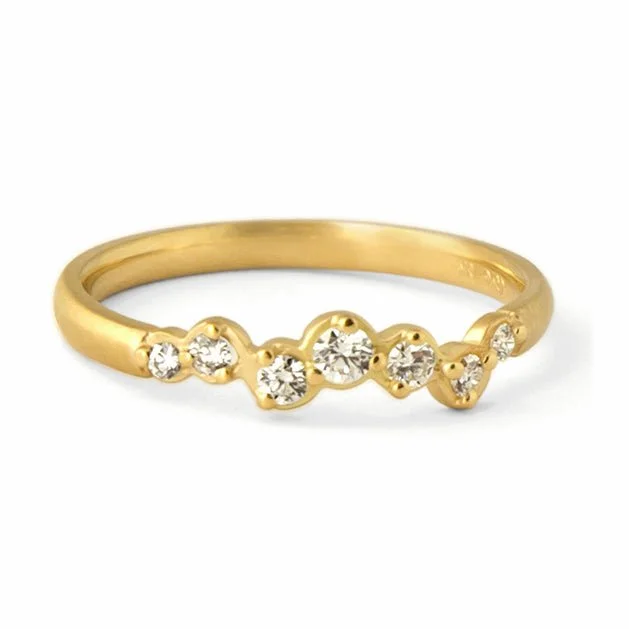 Jewelry Deals That Sparkle – Shop Today 18K Gold and 7 Diamond "Festival" Cascade Band