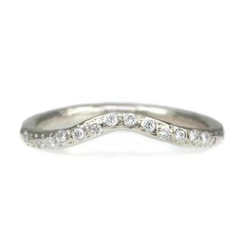 Exclusive Jewelry Discounts – Shop Now For Savings White Gold "Sparkle Curve" Ring with Pave Diamonds Exclusive Jewelry Discounts – Shop Now For Savings White Gold "Sparkle Curve" Ring with Pave Diamonds