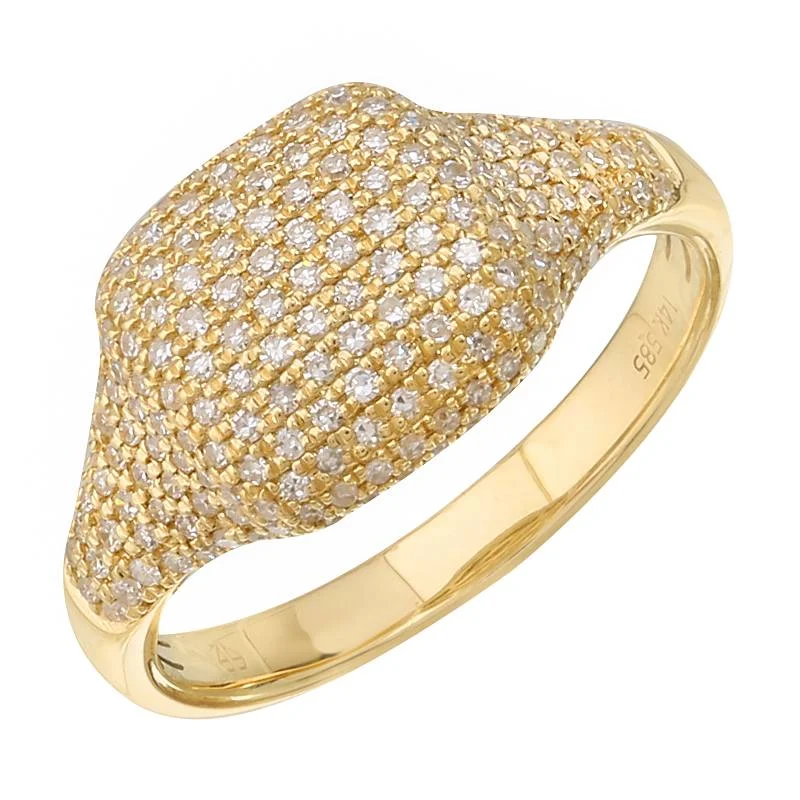 Luxury Jewelry Now At Special Promotional Rates BASH DIAMOND PINKY SIGNET RING