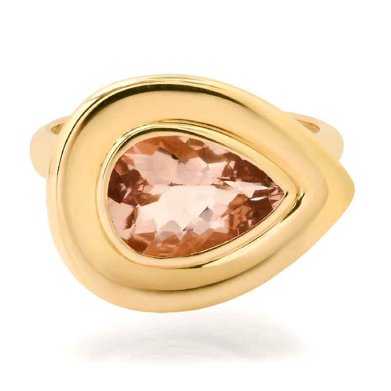 Flash Sale On Exquisite Jewelry – Don't Miss Out Bezel Set Chic & Sleek Morganite Statement Ring Flash Sale On Exquisite Jewelry – Don't Miss Out Bezel Set Chic & Sleek Morganite Statement Ring