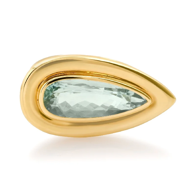 Fashion-Forward Jewelry At Incredible Prices Bezel Set Sleek Pear Shaped Aquamarine Statement Ring Fashion-Forward Jewelry At Incredible Prices Bezel Set Sleek Pear Shaped Aquamarine Statement Ring