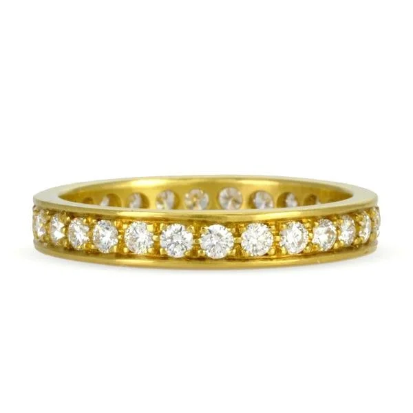 Elegant Jewelry, Exclusive Prices – Shop Now 18K Gold Flat Edge Pave Diamond Eternity Band Elegant Jewelry, Exclusive Prices – Shop Now 18K Gold Flat Edge Pave Diamond Eternity Band
