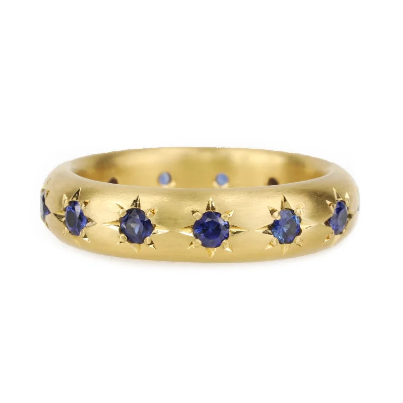 Don't Miss Out On Bestselling Jewelry At Special Prices 20K Gold "High Dome" Ring with 13 Star-Set Blue Sapphires Don't Miss Out On Bestselling Jewelry At Special Prices 20K Gold "High Dome" Ring with 13 Star-Set Blue Sapphires