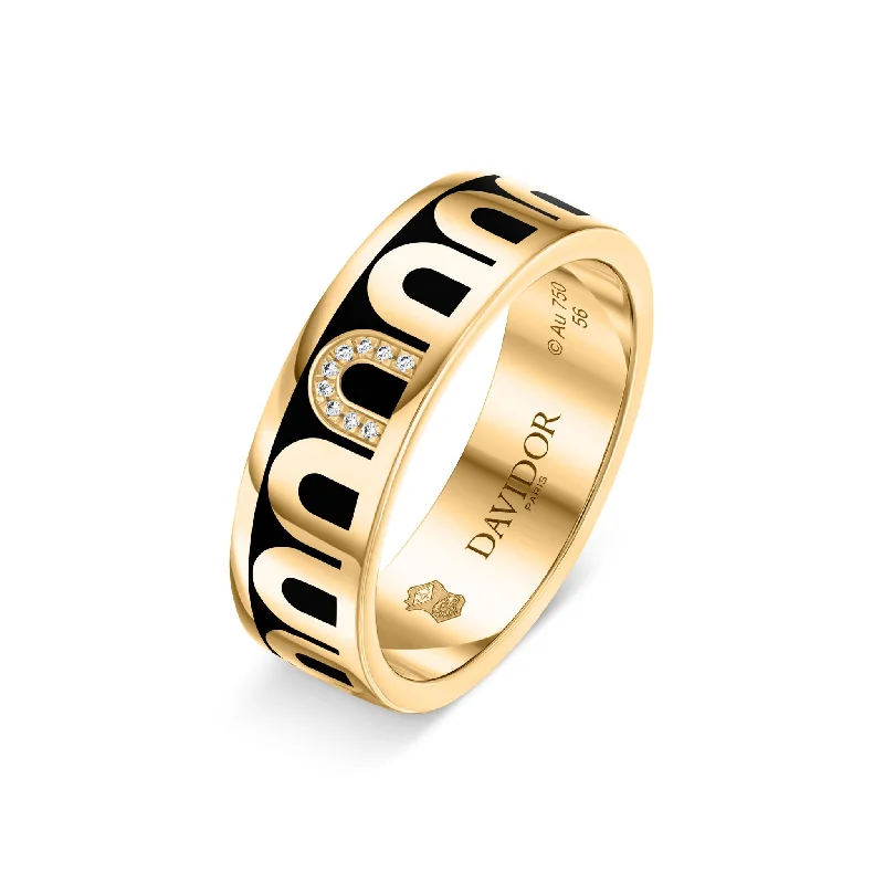 Luxury Meets Affordability – Jewelry Sale Live Now L’Arc de DAVIDOR Ring MM, 18k Yellow Gold with Caviar Lacquered Ceramic and Porta Simple Diamonds Luxury Meets Affordability – Jewelry Sale Live Now L’Arc de DAVIDOR Ring MM, 18k Yellow Gold with Caviar Lacquered Ceramic and Porta Simple Diamonds