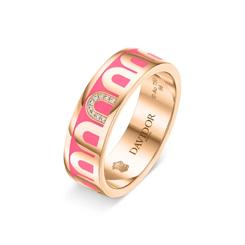 Seasonal Jewelry Clearance – Best Styles At The Lowest Prices L’Arc de DAVIDOR Ring MM, 18k Rose Gold with Flamant Lacquered Ceramic and Porta Simple Diamonds Seasonal Jewelry Clearance – Best Styles At The Lowest Prices L’Arc de DAVIDOR Ring MM, 18k Rose Gold with Flamant Lacquered Ceramic and Porta Simple Diamonds