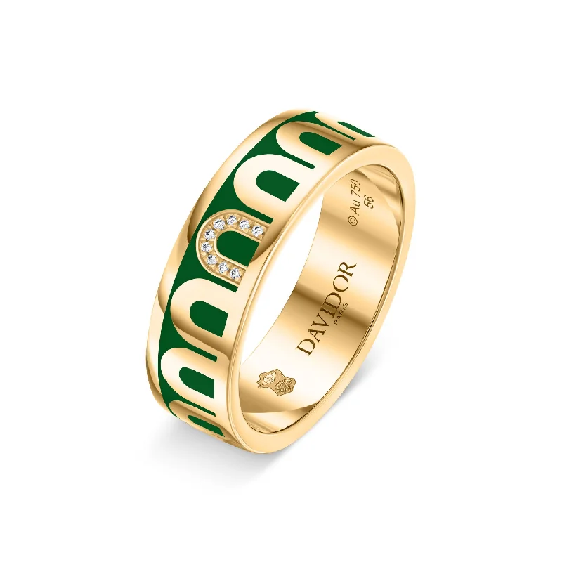Bold And Beautiful Jewelry Now At Irresistible Prices L’Arc de DAVIDOR Ring MM, 18k Yellow Gold with Palais Royal Lacquered Ceramic and Porta Simple Diamonds Bold And Beautiful Jewelry Now At Irresistible Prices L’Arc de DAVIDOR Ring MM, 18k Yellow Gold with Palais Royal Lacquered Ceramic and Porta Simple Diamonds