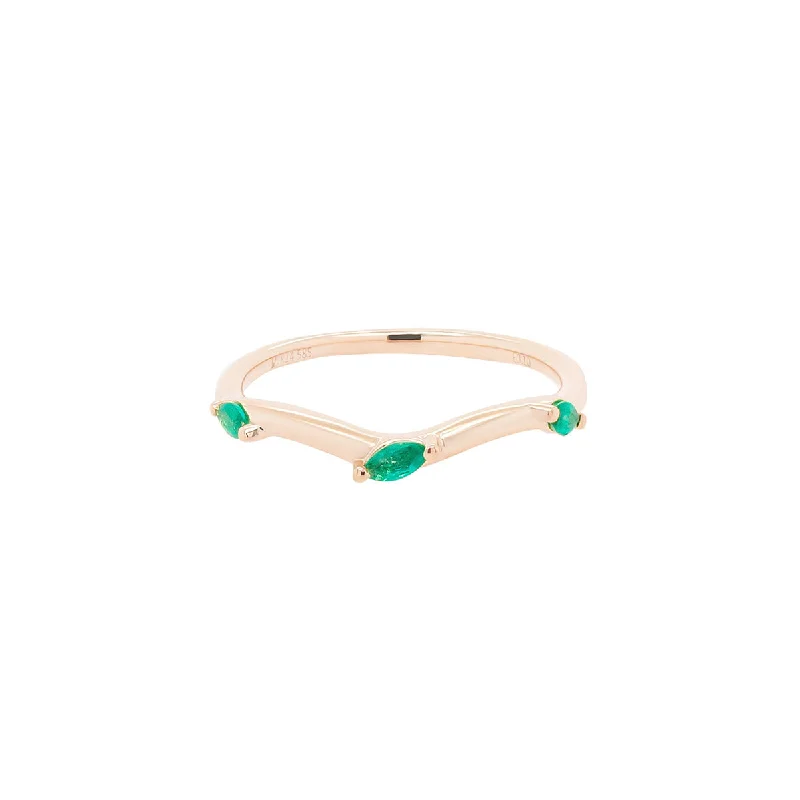 Rose Gold Emerald