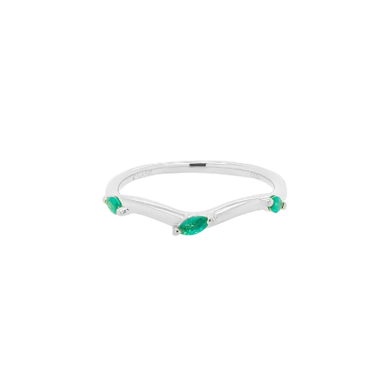 White Gold Emerald