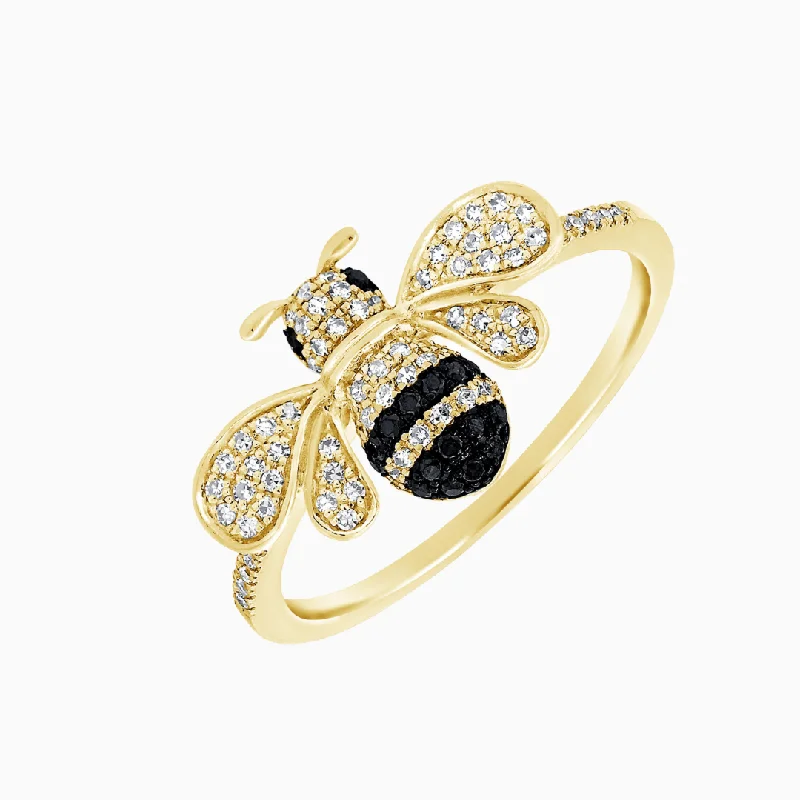 Elevate Your Jewelry Collection With Limited-Time Savings Diamond Bumblebee Ring