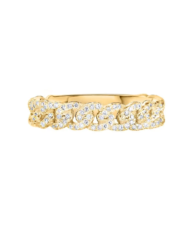 Jewelry Sale Bonanza – Grab Your Sparkle Now Diamond Chain Link Ring
