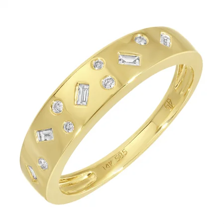 Last Chance To Grab Your Favorite Jewelry At A Discount ELENI DIAMOND INLAY RING