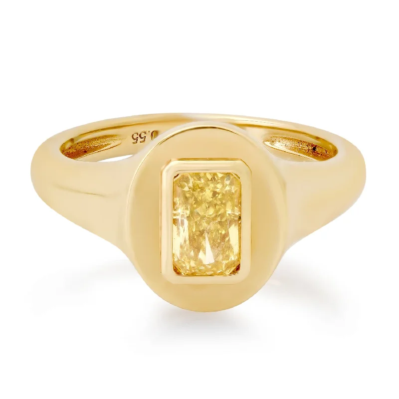The Ultimate Jewelry Sale – Shop Premium Styles Fancy Yellow Diamond Signet Pinky Ring The Ultimate Jewelry Sale – Shop Premium Styles Fancy Yellow Diamond Signet Pinky Ring