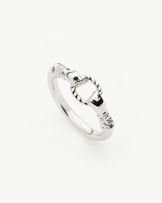 High-End Sparkle, Low-End Prices – Jewelry Sale Live Harris Reed In Good Hands Stacking Ring | Sterling Silver/Cubic Zirconia & Black Onyx High-End Sparkle, Low-End Prices – Jewelry Sale Live Harris Reed In Good Hands Stacking Ring | Sterling Silver/Cubic Zirconia & Black Onyx