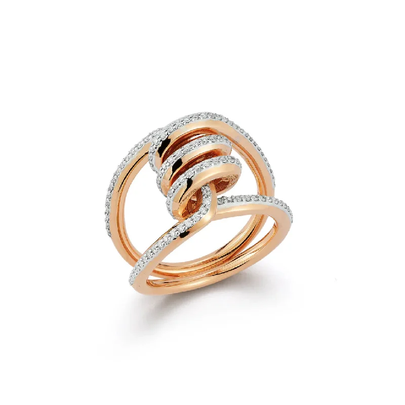 Stunning Jewelry At Even More Stunning Prices Huxley Gold or Diamond Single Coil Link Ring Stunning Jewelry At Even More Stunning Prices Huxley Gold or Diamond Single Coil Link Ring