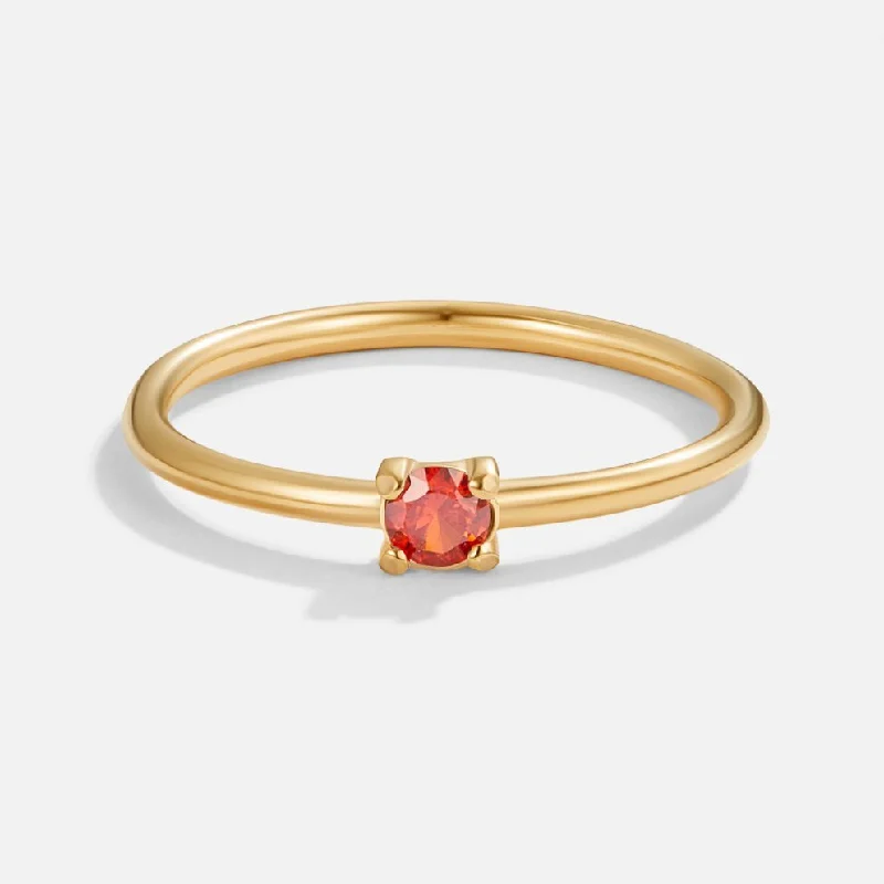 Limited-Time Jewelry Sale – Don't Miss These Deals July Birthstone 18K Gold Ring