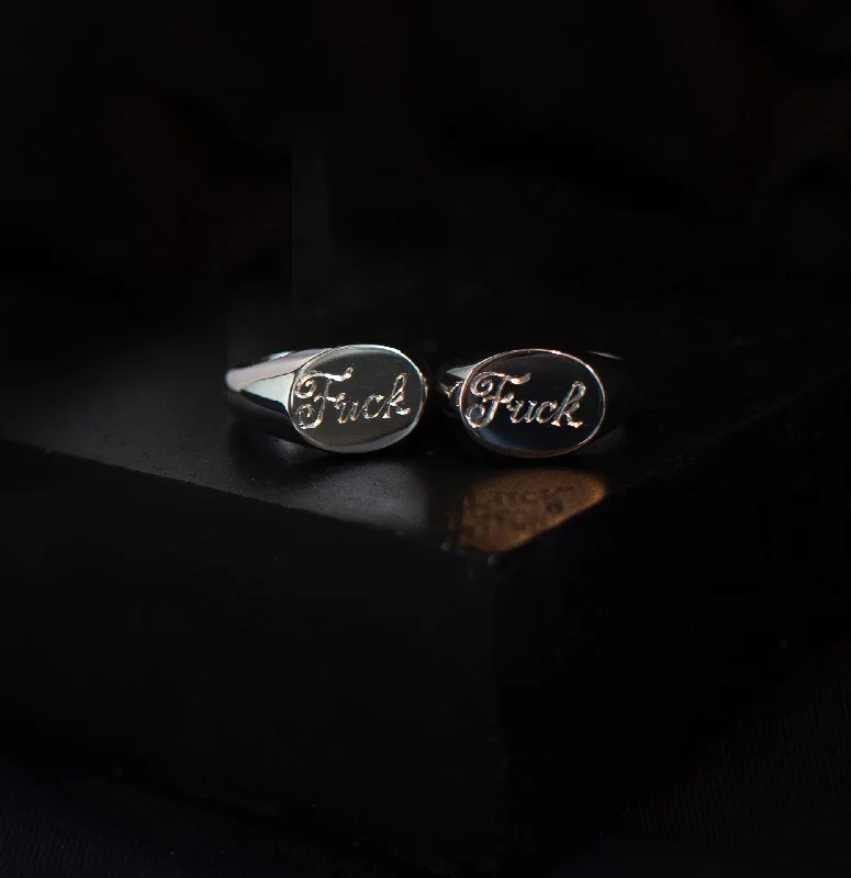 Grab Your Favorite Jewelry At The Lowest Prices JULIA F*CK  SIGNET RING