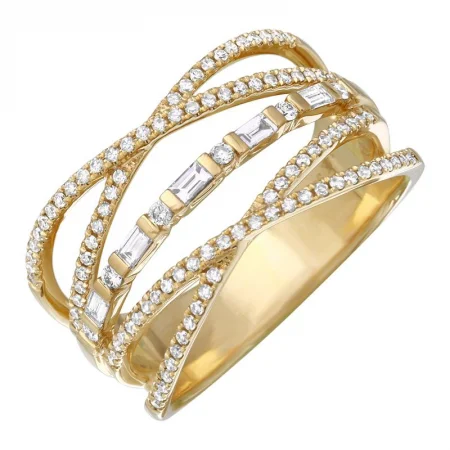 Jewelry Sale Bonanza – Grab Your Sparkle Now NATTY 14K GOLD CROSSED STACKED WIDE BAND RING. Jewelry Sale Bonanza – Grab Your Sparkle Now NATTY 14K GOLD CROSSED STACKED WIDE BAND RING.