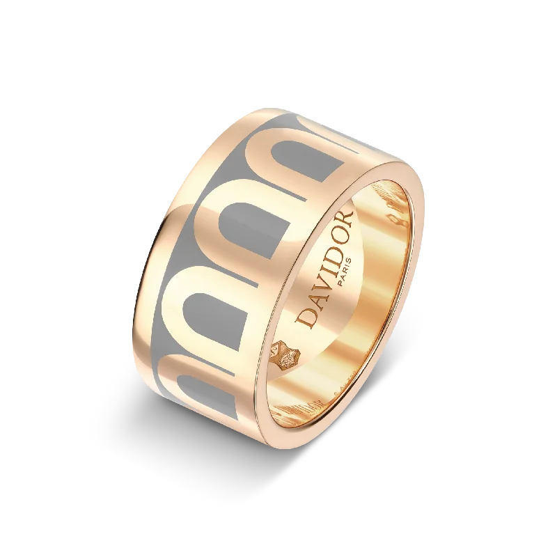 Exclusive Online Jewelry Sale – Don't Wait L'Arc de DAVIDOR Ring GM, 18k Rose Gold with Anthracite Lacquered Ceramic Exclusive Online Jewelry Sale – Don't Wait L'Arc de DAVIDOR Ring GM, 18k Rose Gold with Anthracite Lacquered Ceramic