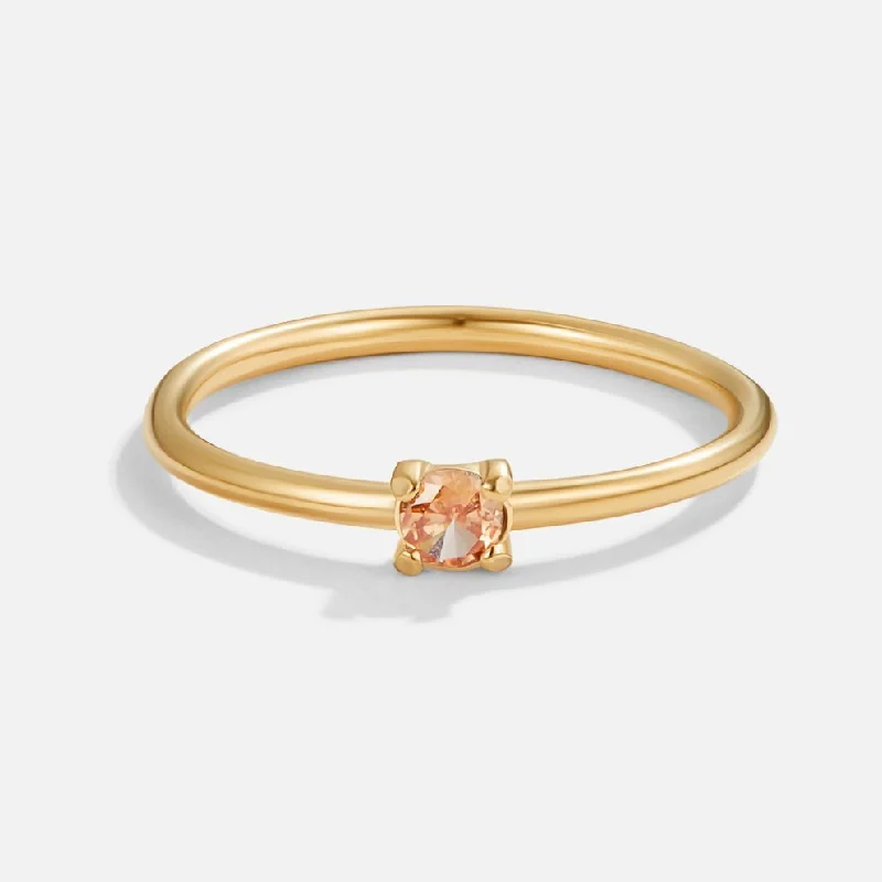 Don't Miss Out On Jaw-Dropping Jewelry Discounts November Birthstone 18K Gold Ring