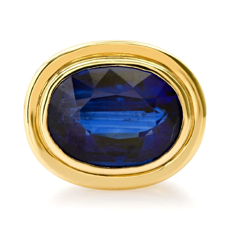 Fine Jewelry, Limited-Time Offers Available Oval Bezel Set Kyanite Statement Ring
