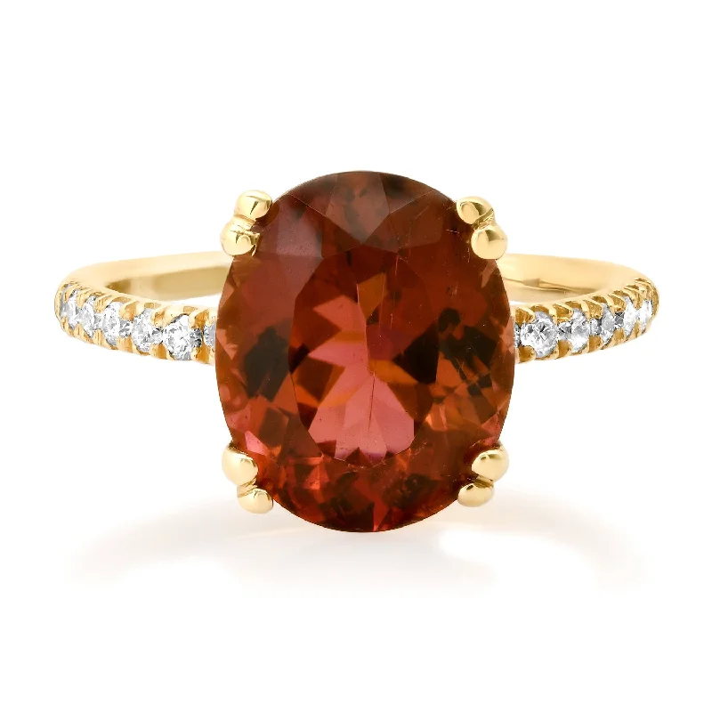 Make Your Outfit Shine With Discounted Jewelry Oval Tourmaline & Diamond Statement Ring Make Your Outfit Shine With Discounted Jewelry Oval Tourmaline & Diamond Statement Ring