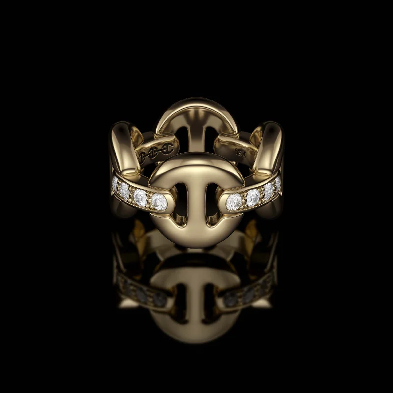 Affordable Luxury Jewelry – Style At A Great Price QUAD LINK WITH DIAMOND BRIDGES